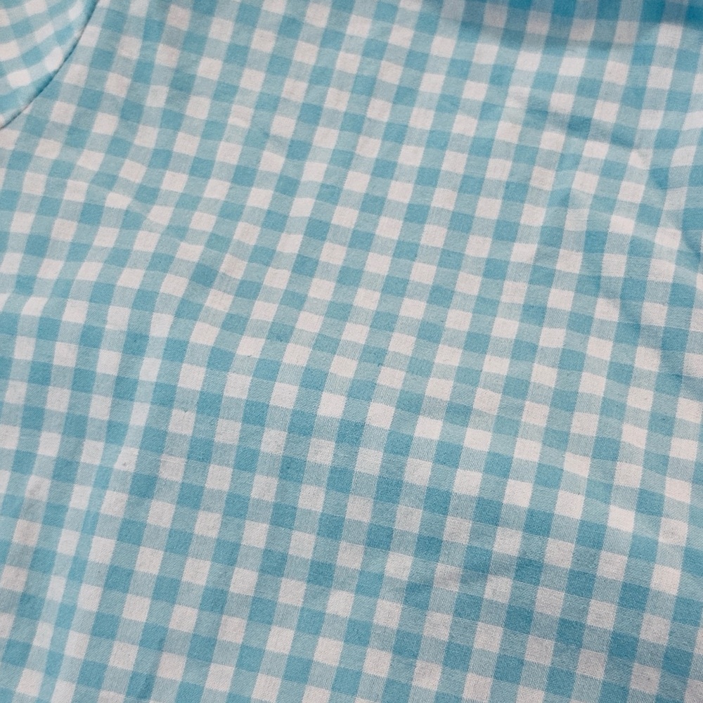 Vineyard Vines Blue and White Gingham Casual Shirt